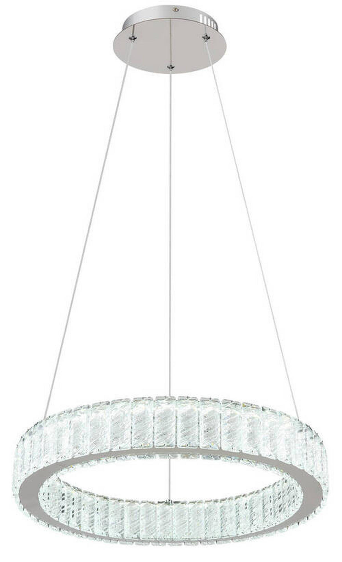 VISEČA LED-SVETILKA   //2700-6000 K/230 V/ - barve kroma/prozorno, Design, kovina/umetna masa (50/120cm) - Globo