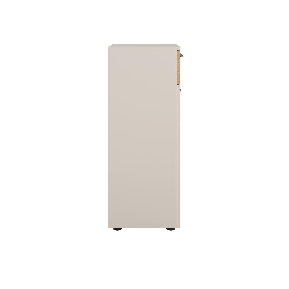 AKTENSCHRANK Schwarz, Eichefarben, Kaschmir  - Kaschmir/Eichefarben, MODERN, Holzwerkstoff (45/110/43cm) - Novel