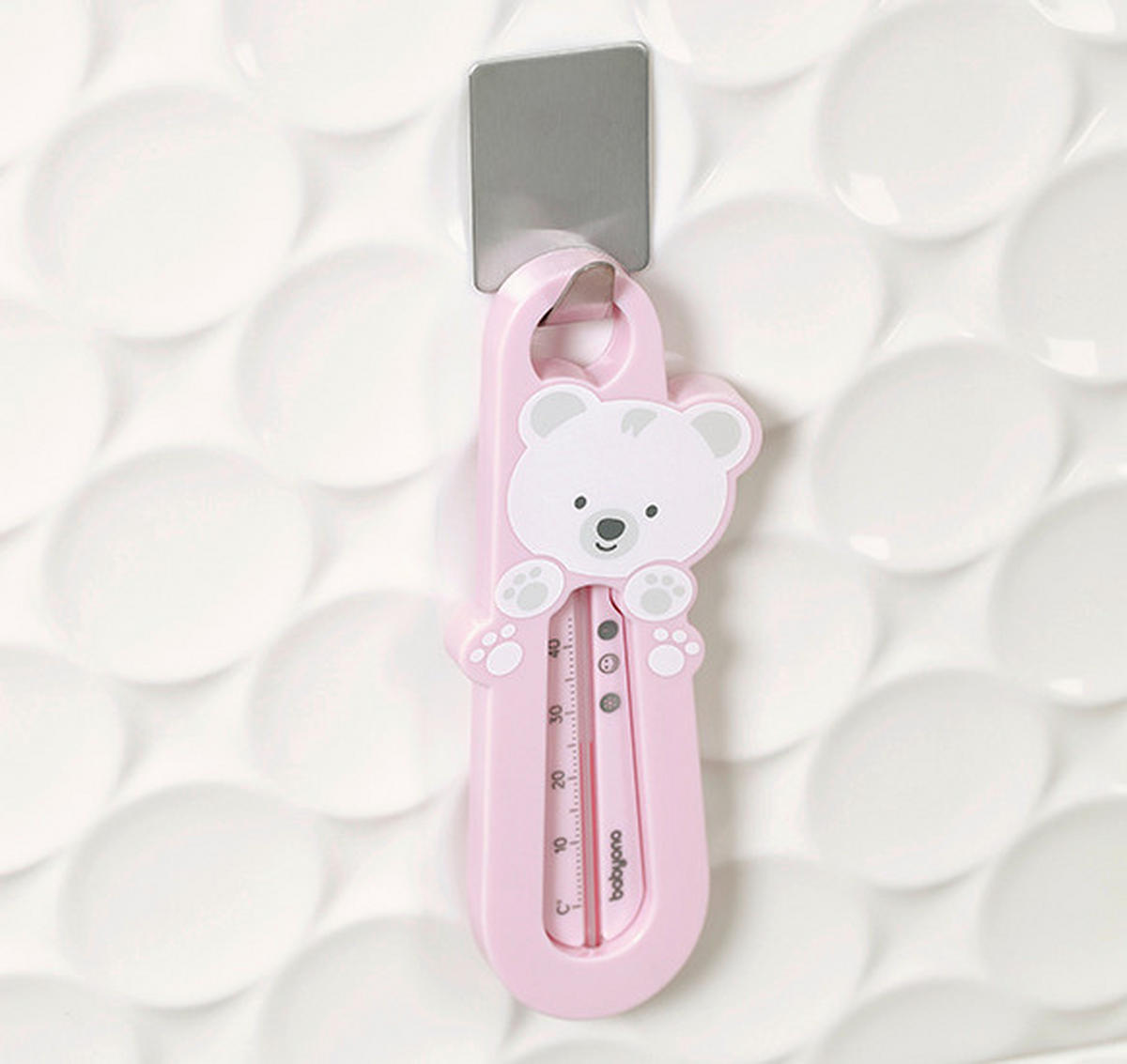 TERMOMETER ZA KAD - roza, Basics, umetna masa (0,05kg) - babyono
