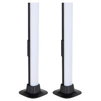 LED-Tischleuchte 2er SET - Opal/Schwarz, Design, Kunststoff (3/3/32,5cm) - Globo