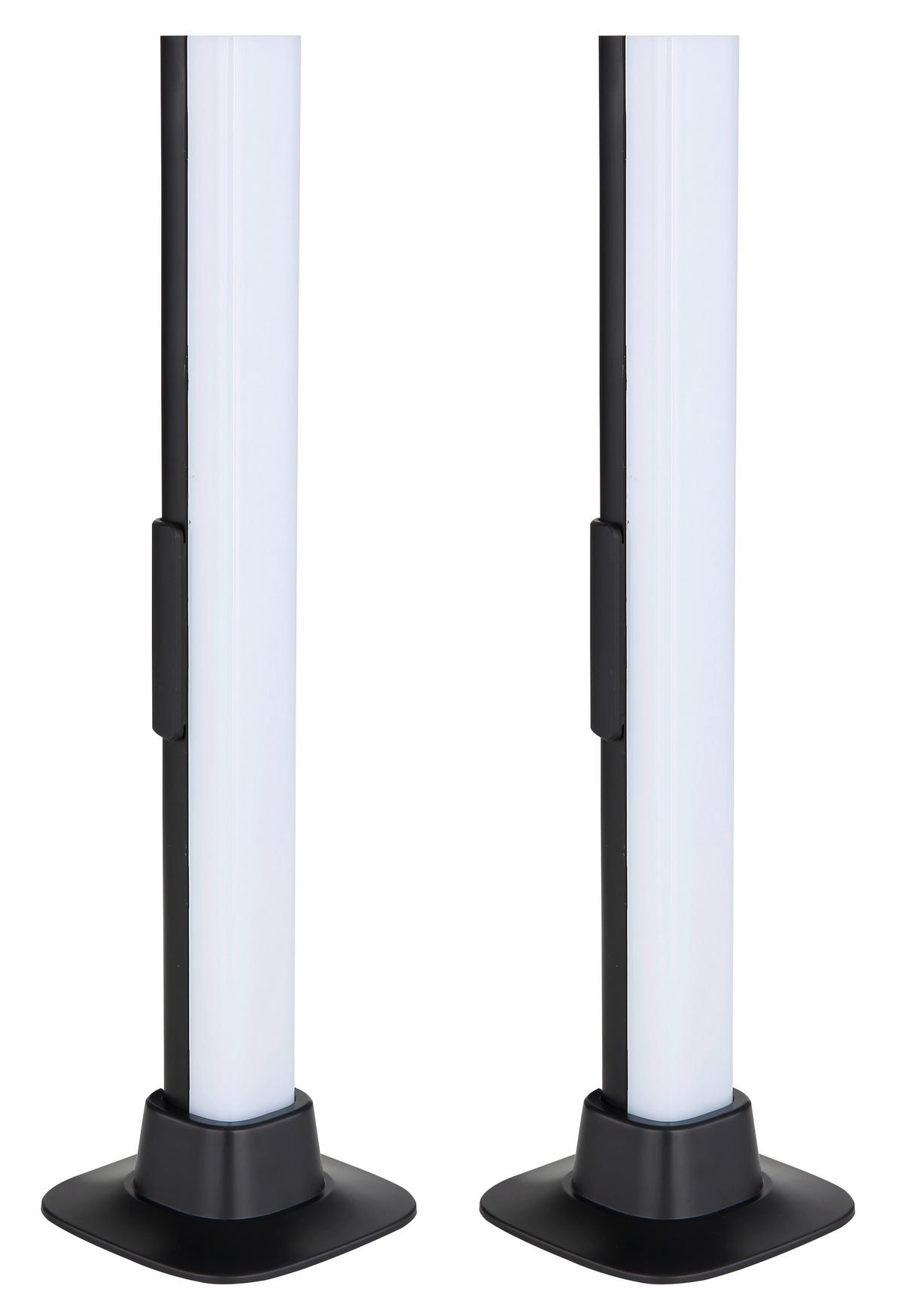 LED-Tischleuchte 2er SET - Opal/Schwarz, Design, Kunststoff (3/3/32,5cm) - Globo
