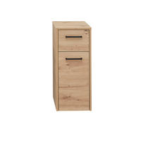 SPODNÍ SKŘÍŇKA, dub artisan, 30/72/33 cm - černá/dub artisan, Design, kompozitní dřevo/sklo (30/72/33cm) - Xora
