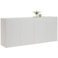 COMODĂ CU UșI 180/80/42 cm  - alb, Modern, material pe bază de lemn (180/80/42cm) - Hom`in