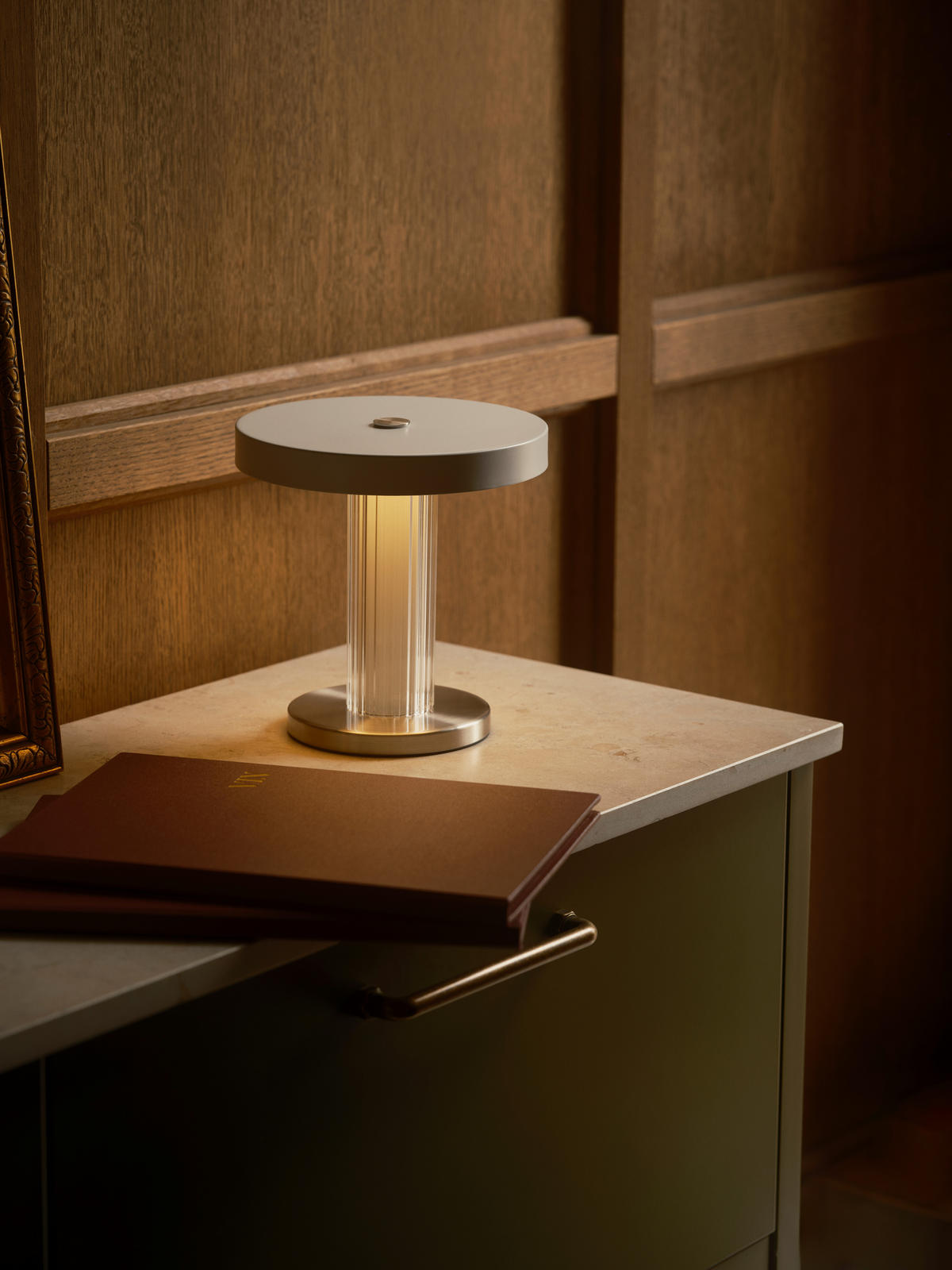 TISCHLEUCHTE Trezzi 21/21,9 cm  - Hellrosa/Beige, Design, Kunststoff (21/21,9cm) - Nordlux