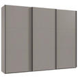 SCHWEBETÜRENSCHRANK in Sahara - Schwarz/Sahara, KONVENTIONELL, Holzwerkstoff/Metall (300/236/65cm) - Hom`in