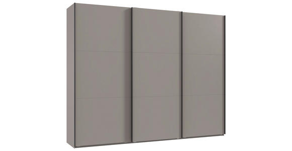 SCHWEBETÜRENSCHRANK in Sahara - Schwarz/Sahara, KONVENTIONELL, Holzwerkstoff/Metall (300/236/65cm) - Hom`in