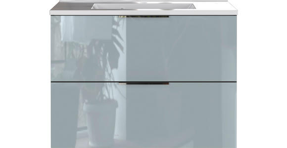 WASCHBECKENUNTERSCHRANK 81/61/47 cm - Chromfarben/Silberfarben, MODERN, Glas/Holzwerkstoff (81/61/47cm) - Xora
