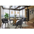 ECKBANK 233/189 cm  in Schwarz, Anthrazit  - Anthrazit/Schwarz, Design, Textil/Metall (233/189cm) - Novel