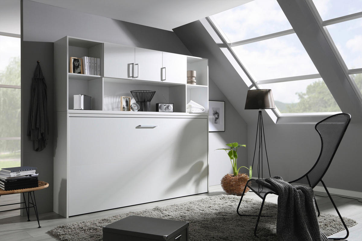 REGALELEMENT  213/82/44 cm Weiss  - Weiss/Alufarben, Konventionell, Holzwerkstoff/Kunststoff (213/82/44cm) - Xora