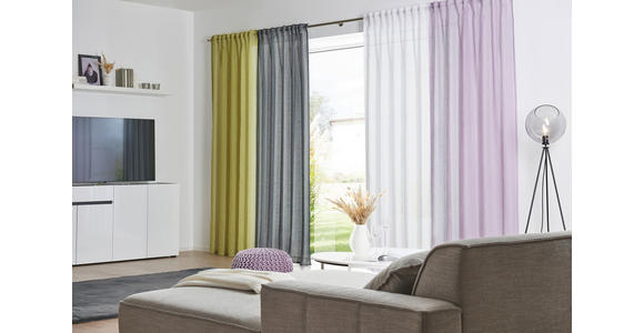FERTIGVORHANG halbtransparent - Weiß, Basics, Textil (140/245cm) - Esposa