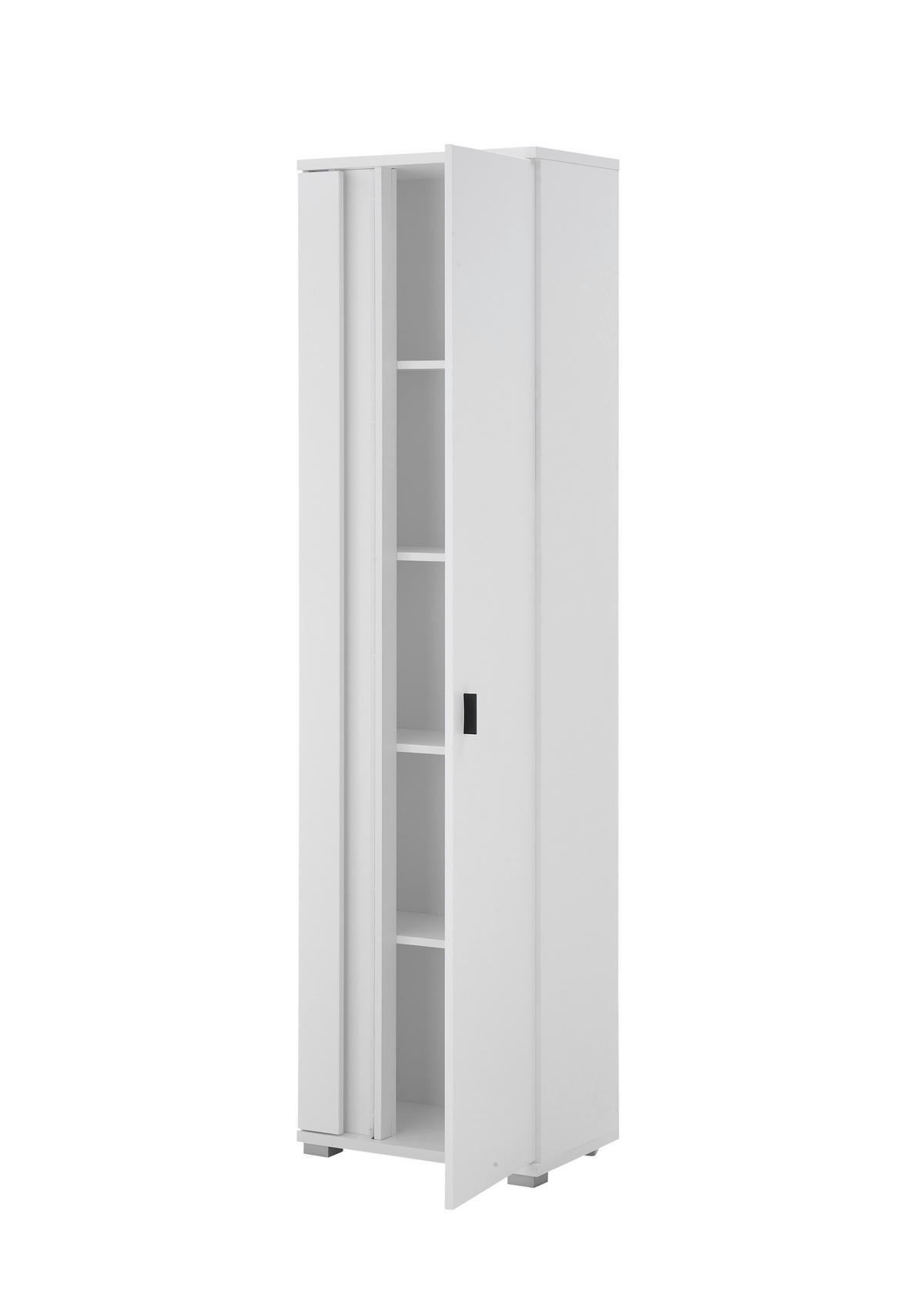 HIGHBOARD  in 55/200/35 cm  - Silberfarben/Weiß, Design, Holzwerkstoff/Kunststoff (55/200/35cm) - MID.YOU