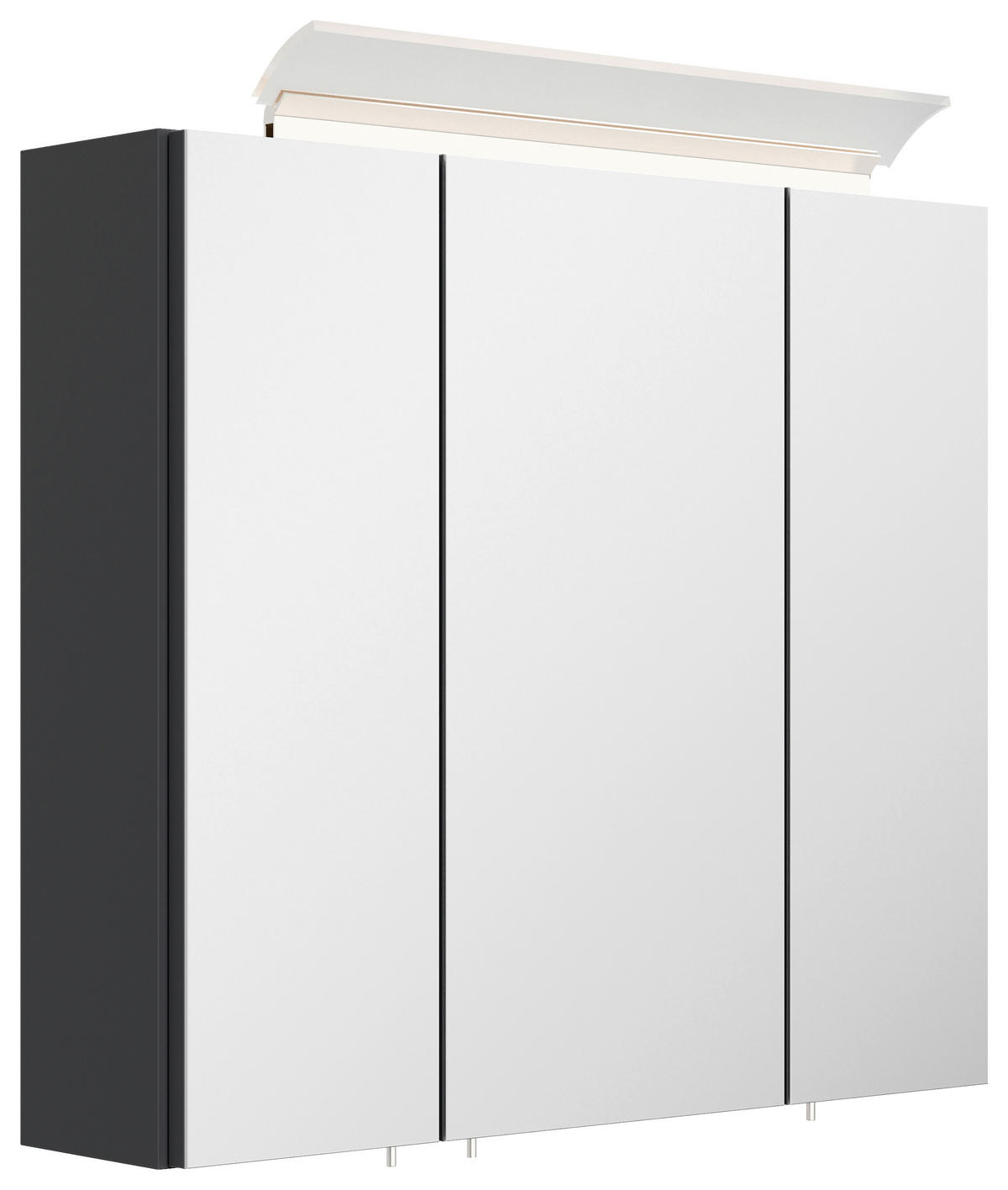 BADEZIMMER 5-teilig  in 70 cm  - Graphitfarben/Weiß, Basics, Keramik/Holzwerkstoff (70cm) - MID.YOU