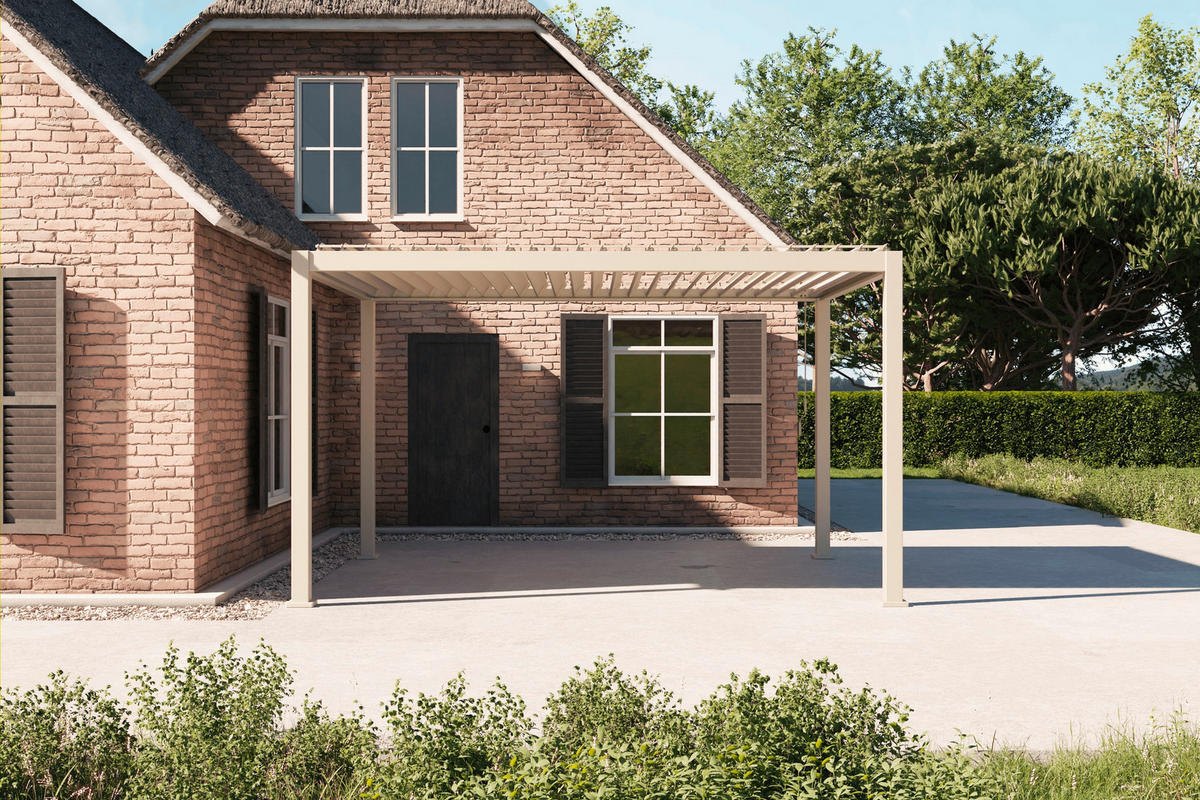 PERGOLA - Grau, Lifestyle, Metall (400/250/300cm) - Gardenson