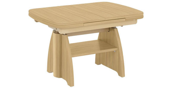 COUCHTISCH Kernbuche furniert rechteckig Buchefarben 90-131/65/56-75 cm  - Buchefarben, KONVENTIONELL, Holzwerkstoff (90-131/65/56-75cm) - Venda