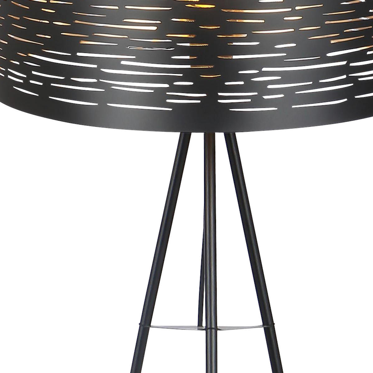STOJEČA SVETILKA        69/153 cm       - zlate barve/črna, Design, kovina/umetna masa (69/153cm) - Globo