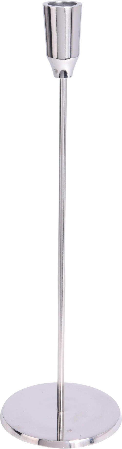 KERZENHALTER - Silberfarben, Trend, Metall (10/34cm)