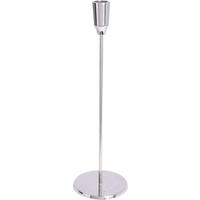 KERZENHALTER - Silberfarben, Trend, Metall (10/34cm)