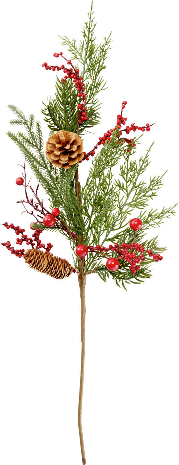DÍSZÁG - piros/zöld, Basics, műanyag (65cm)