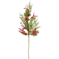 DÍSZÁG - piros/zöld, Basics, műanyag (65cm)