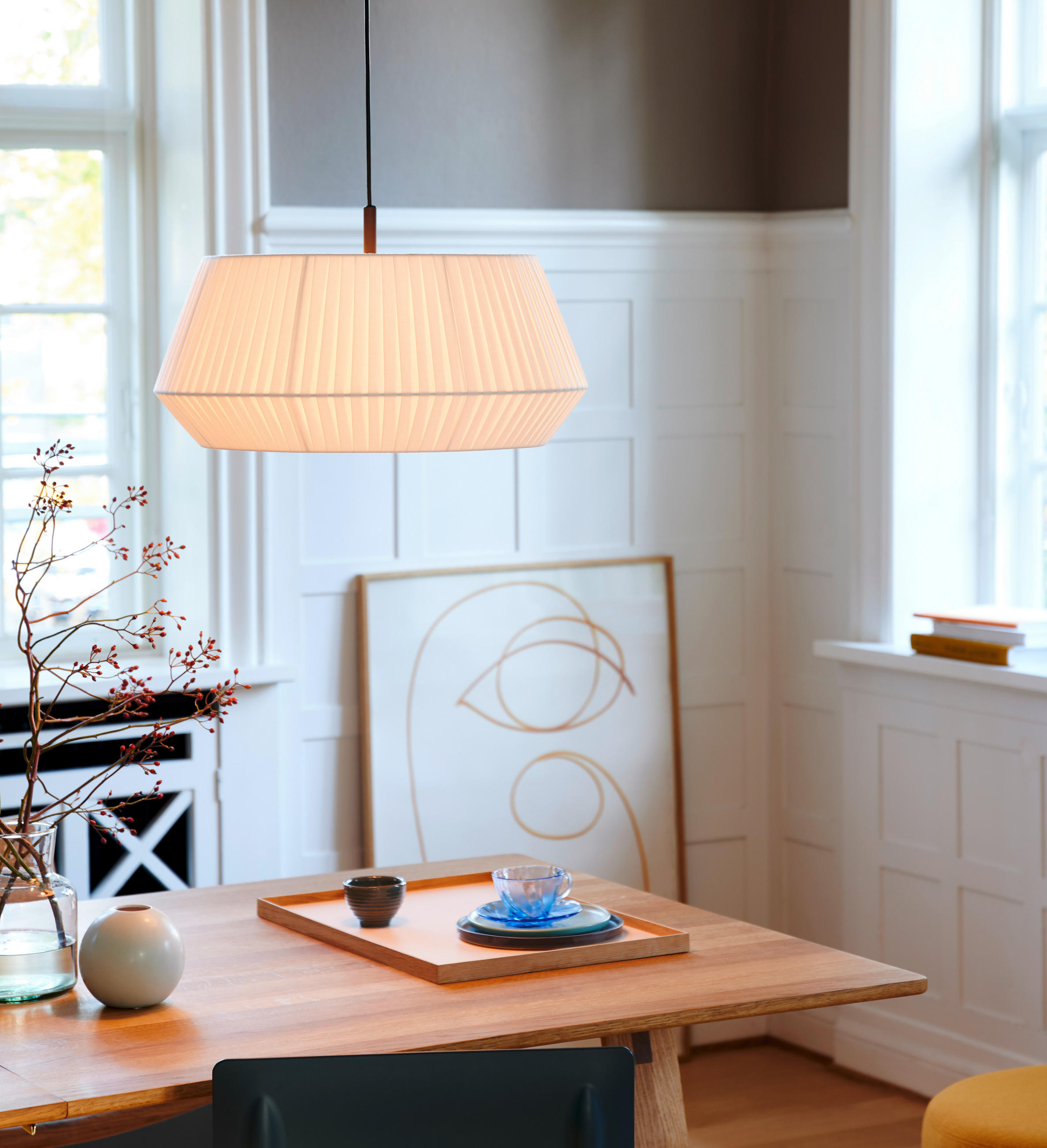 HÄNGELEUCHTE 53/29 cm  - Weiß, Design, Textil (53/29cm) - Nordlux