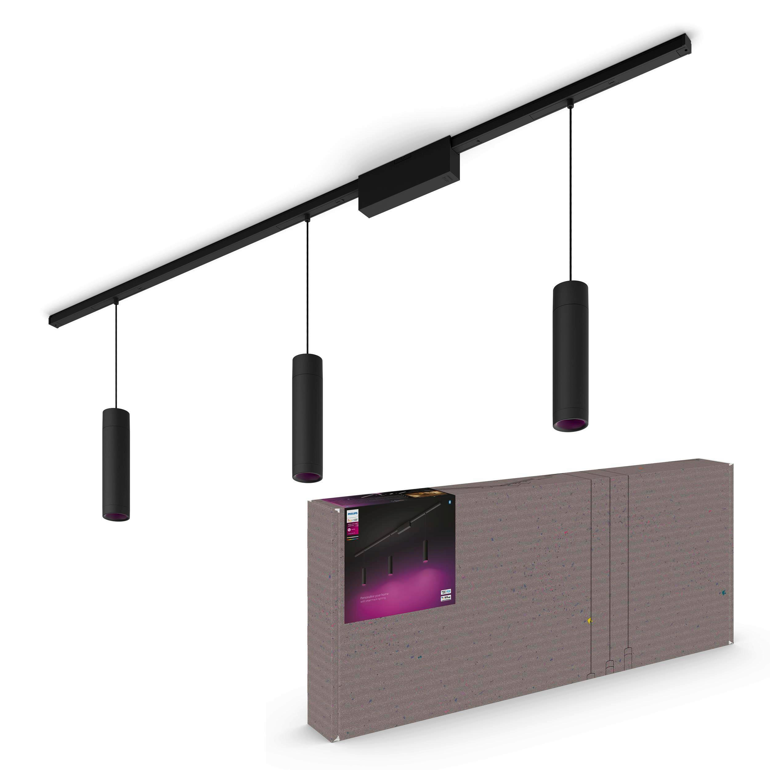 SCHIENENSYSTEM Perifo 171,5/28,8/2,6 cm   - Schwarz, Basics, Metall (171,5/28,8/2,6cm) - Philips HUE