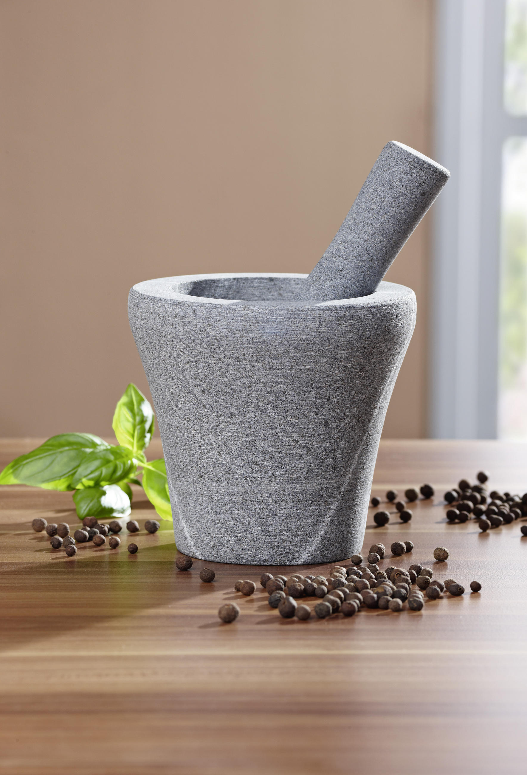 MAŽIAR S TĹČIKOM - sivá, Basics, kameň (13,5/13cm) - Gefu