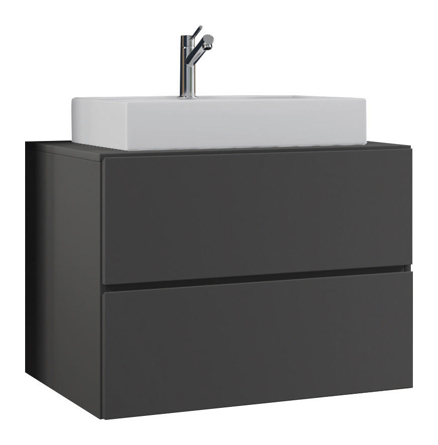 WASCHTISCHKOMBI 80 cm  - Anthrazit, MODERN, Keramik/Holzwerkstoff (80cm) - MID.YOU