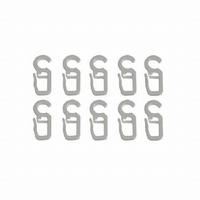 FALTENHAKEN  - Weiß, Basics, Kunststoff (1/3.5cm) - Homeware
