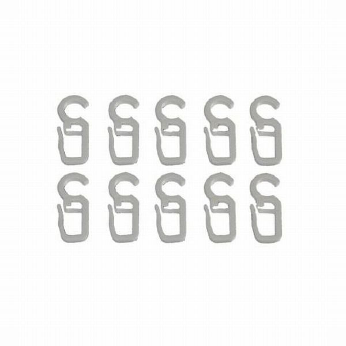 FALTENHAKEN  - Weiß, Basics, Kunststoff (1/3.5cm) - Homeware