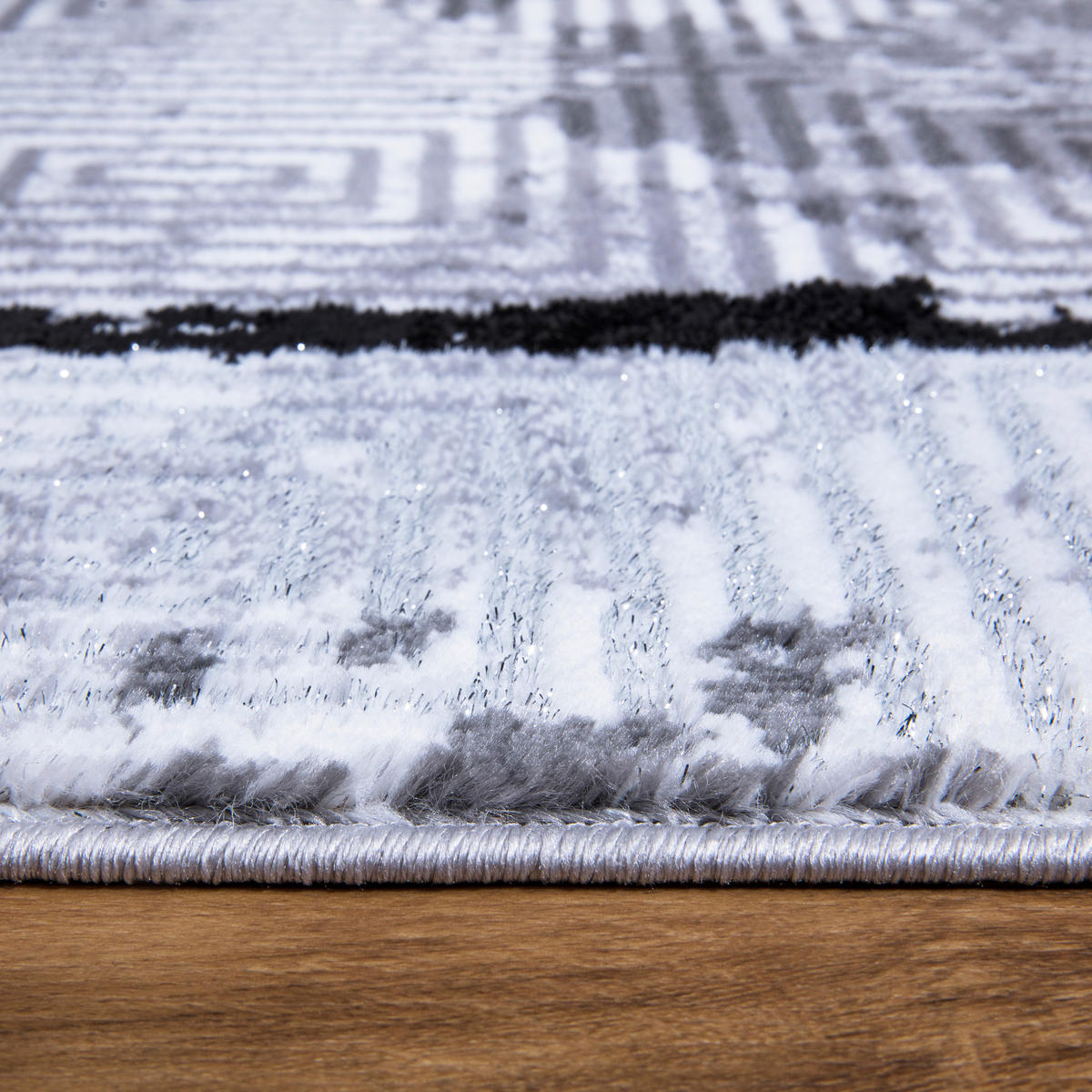 LÄUFER 80/300 cm Eleysa  - Schwarz/Grau, LIFESTYLE, Textil (80/300cm) - Novel
