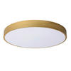 LED-DECKENLEUCHTE Unar 49.5/49.5/5 cm   - Messingfarben, KONVENTIONELL, Kunststoff/Metall (49.5/49.5/5cm) - Lucide