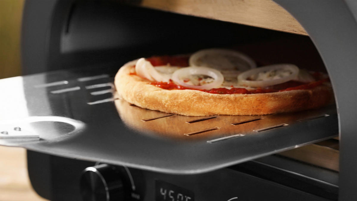 PIZZAOFEN - Anthrazit, Basics, Metall (45/28/42,5cm) - Trisa Electronics