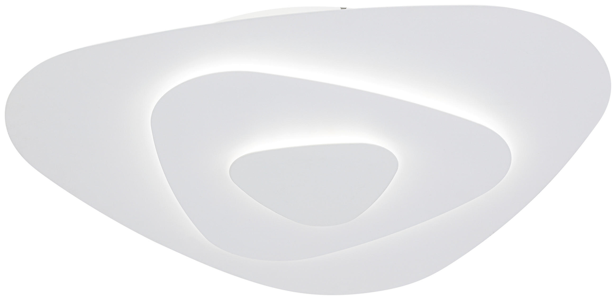 DECKENLEUCHTE    55/57,5/6,5 cm  - Weiß, Design, Kunststoff/Metall (55/57,5/6,5cm) - Collet's Monde