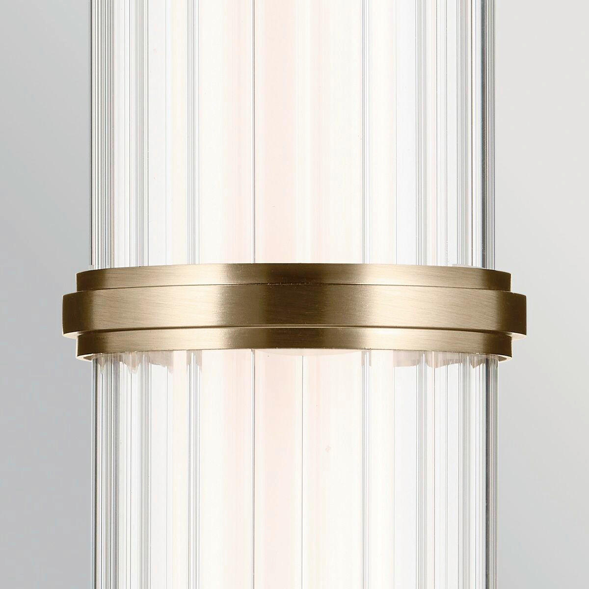 LED-HÄNGELEUCHTE Kichler 23,8/122,2 cm  - Champagner, Design, Glas/Kunststoff (23,8/122,2cm) - Elstead Lighting