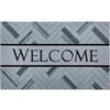 FUßMATTE 75/45 cm Welcome Herringbone  - Grau, KONVENTIONELL, Kunststoff/Textil (75/45cm) - Esposa