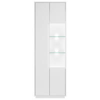 VITRINE Weiss  65/198/38 cm  - Weiss, Modern, Glas/Holzwerkstoff (65/198/38cm) - Carryhome