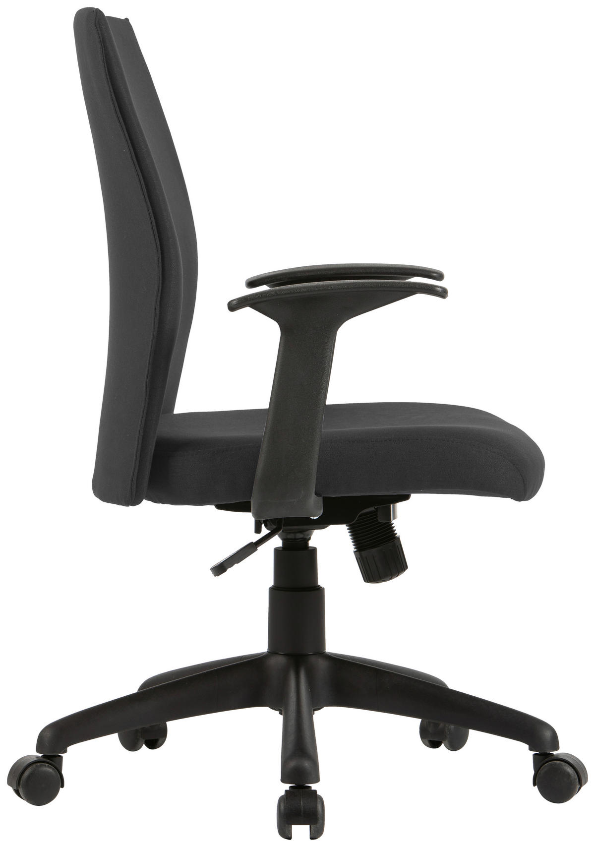 DREHSTUHL  in Webstoff Schwarz  - Schwarz, MODERN, Kunststoff/Textil (56/92,5-100,5/61,5cm) - MID.YOU