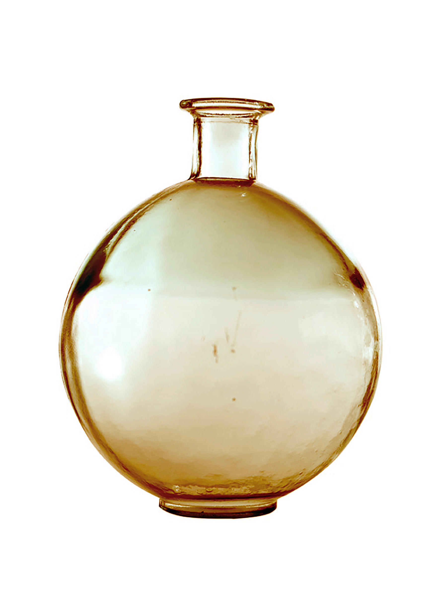 VASE 25 cm  - Bernsteinfarben, Trend, Glas (25cm) - Ambia Home