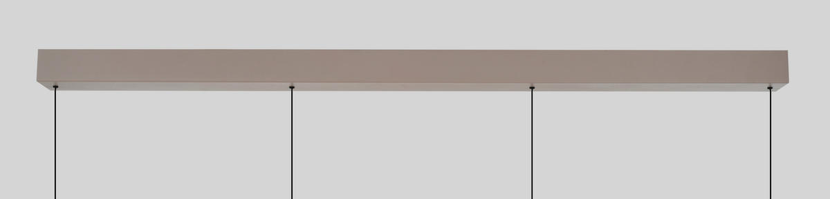 LED-HÄNGELEUCHTE Gubbio 121/150/22 cm  - Sandfarben, Design, Metall (121/150/22cm)