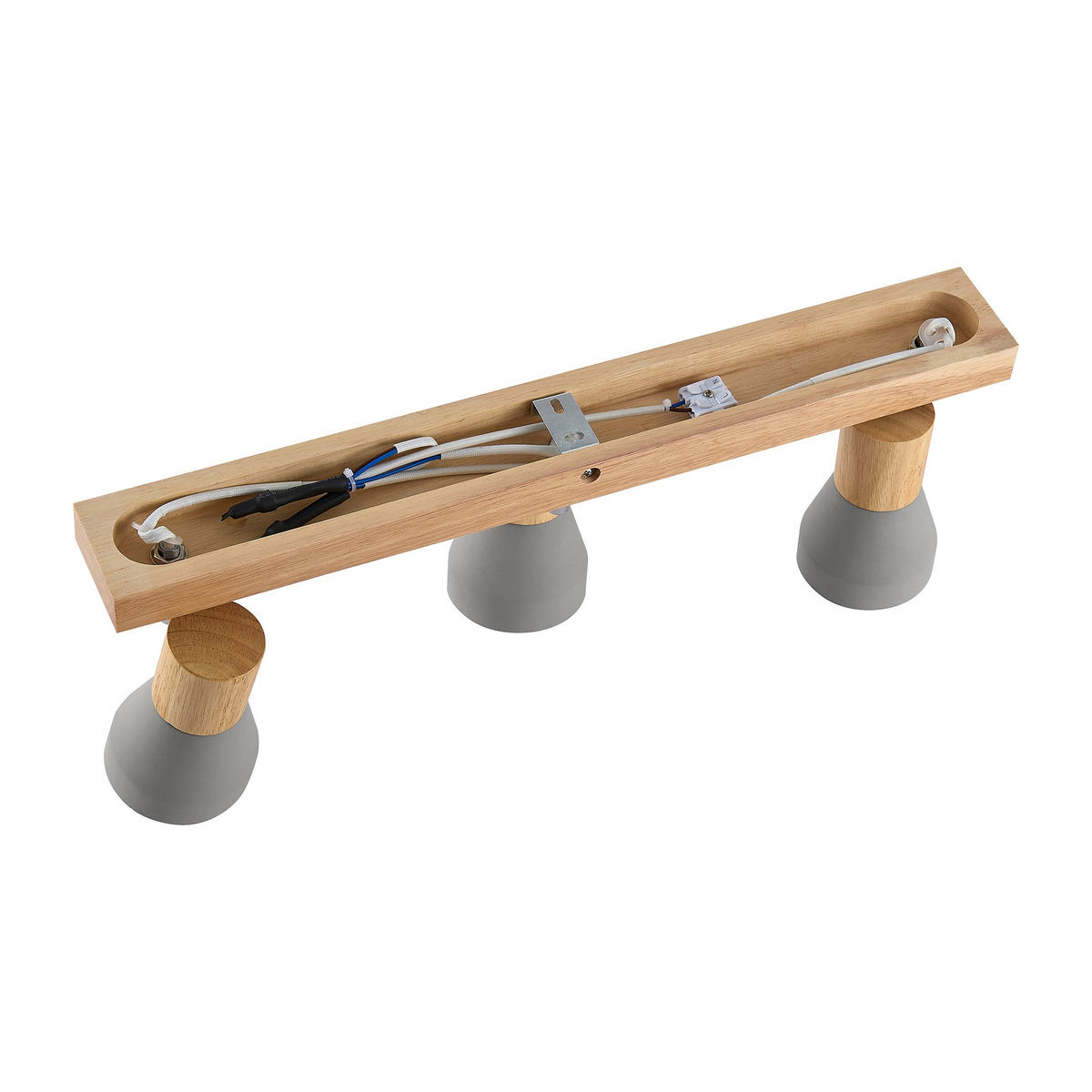 STRAHLER Alina 57/7,2/12,3 cm  - Eschefarben/Grau, Natur, Holz/Stein (57/7,2/12,3cm) - Novel
