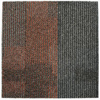 TEPPICHFLIESE 50/50 cm  in Grau, Orange  - Orange/Grau, Basics, Textil (50/50cm)