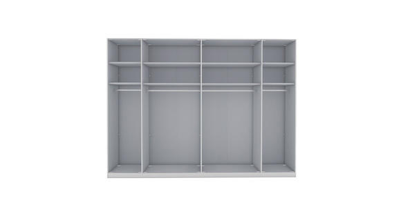 DREHTÜRENSCHRANK 300/236/58 cm 6-türig  - Schieferfarben/Eiche Bianco, KONVENTIONELL, Glas/Holzwerkstoff (300/236/58cm) - Dieter Knoll