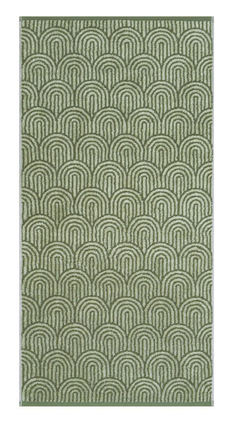 RUČNÍK, 50/100 cm, přírodní barvy, barvy zlata, lesní zelená - přírodní barvy/barvy zlata, Basics, textil (50/100cm) - Cawoe