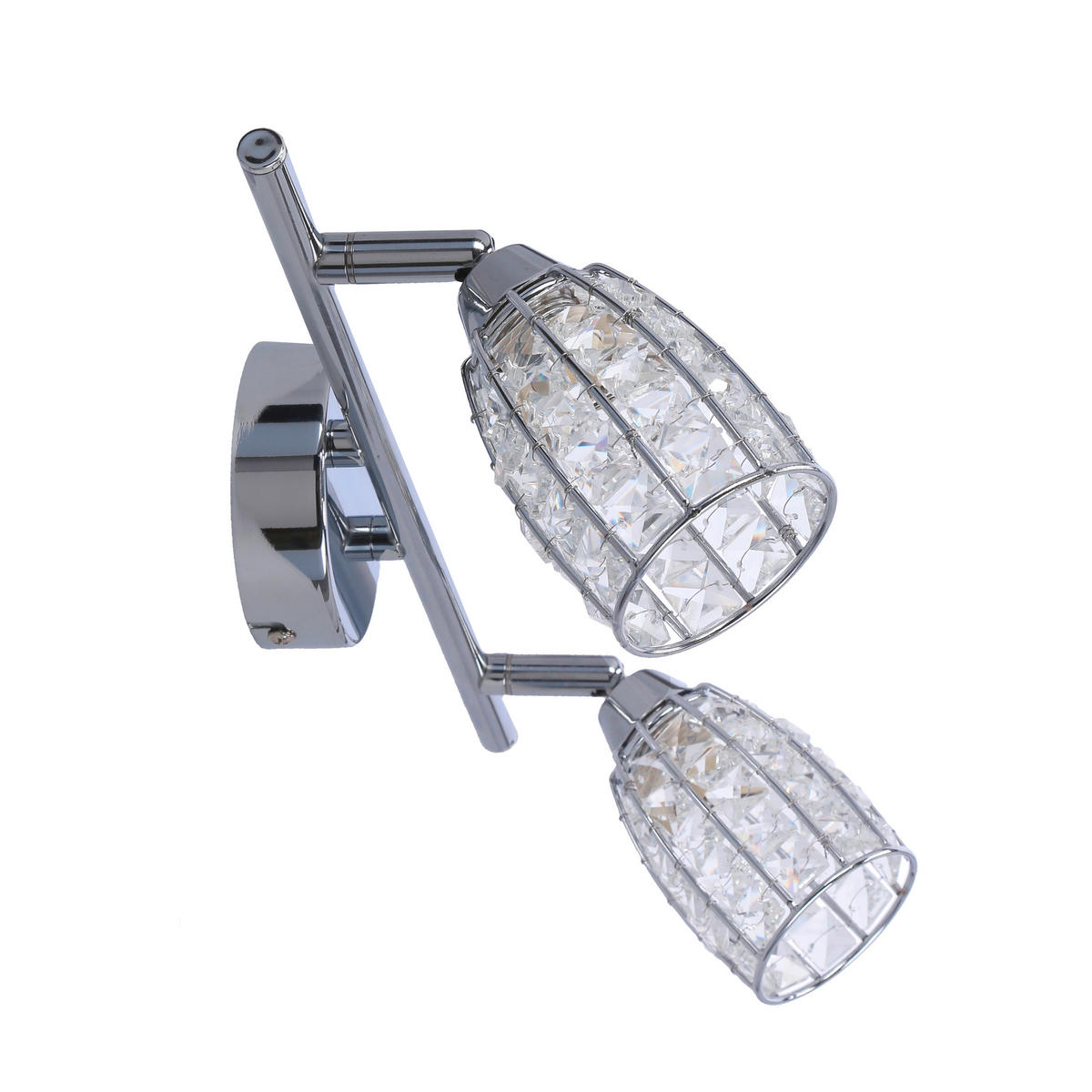 DECKENLEUCHTE    43/8.5/17 cm  - Chromfarben/Transparent, KONVENTIONELL, Glas/Metall (43/8.5/17cm)