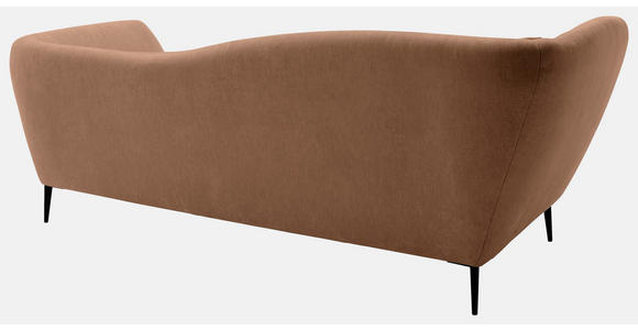 RÉCAMIERE Braun Chenille Zierkissen, Rücken echt  - Schwarz/Braun, KONVENTIONELL, Textil/Metall (224/70/97cm) - Hom`in