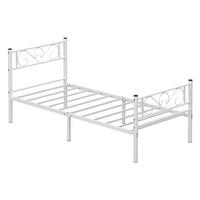 METALLBETT 90/190 cm  in Weiß  - Weiß, ROMANTIK / LANDHAUS, Metall (90/190cm) - Boxxx