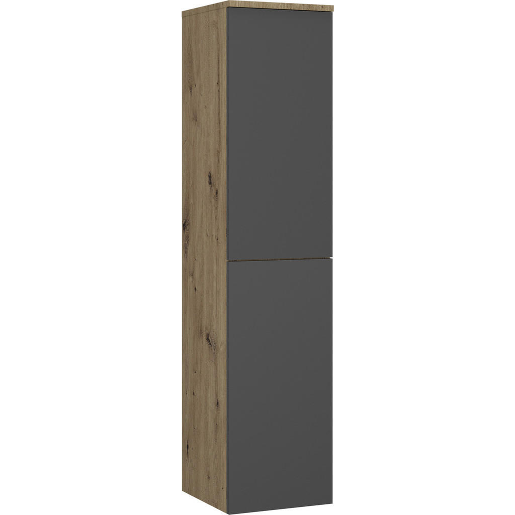 Stylife MIDI SKŘÍŇKA, antracitová, barvy dubu, 30/132/32 cm