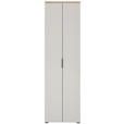 GARDEROBENSCHRANK  in 59/197/40 cm  - Kaschmir/Eichefarben, Design, Glas/Holzwerkstoff (59/197/40cm) - Voleo