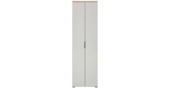 GARDEROBENSCHRANK in 59/197/40 cm - Kaschmir/Eichefarben, Design, Glas/Holzwerkstoff (59/197/40cm) - Voleo