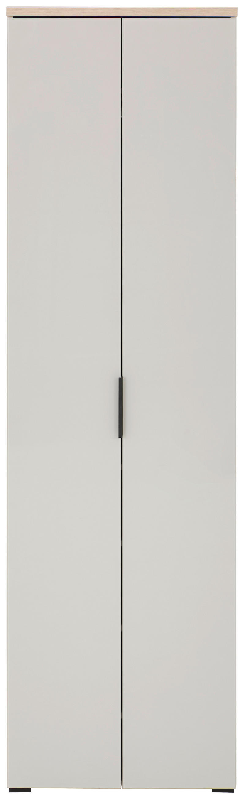 GARDEROBENSCHRANK  in 59/197/40 cm  - Kaschmir/Eichefarben, Design, Glas/Holzwerkstoff (59/197/40cm) - Voleo